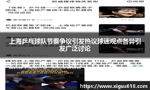 上海乒乓球队节奏争议引发热议球迷观点各异引发广泛讨论