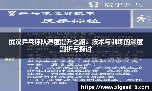 武汉乒乓球队速度提升之路：技术与训练的深度剖析与探讨